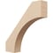 Ekena Millwork 3-inch W x 16-inch D x 16-inch H Westlake Rough Cedar Woodgrain TimberThane Knee Brace, Primed BRCUR03X16X16WTLRCPR - alternate 1